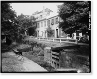 Chesapeake & Ohio Canal, Georgetown Section, East & West parallel to M Street Northwest, Washington, District of Columbia, DC - 5, Vintage Print