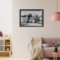 Historic Framed Print, Old Stone House, 3051 M Street Northwest, Washington, District of Columbia, DC,  17-7/8" x 21-7/8"