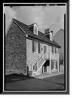 Historic Framed Print, Old Stone House, 3051 M Street Northwest, Washington, District of Columbia, DC,  17-7/8" x 21-7/8"