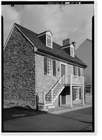 Historic Framed Print, Old Stone House, 3051 M Street Northwest, Washington, District of Columbia, DC,  17-7/8" x 21-7/8"