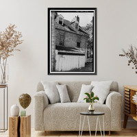 Historic Framed Print, Old Stone House, 3051 M Street Northwest, Washington, District of Columbia, DC - 3,  17-7/8" x 21-7/8"