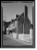 Historic Framed Print, Old Stone House, 3051 M Street Northwest, Washington, District of Columbia, DC - 3,  17-7/8" x 21-7/8"