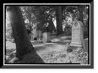 Historic Framed Print, Oak Hill Cemetery, Chapel, 3001 R Street Northwest, Northeast of gatehouse, Washington, District of Columbia, DC - 4,  17-7/8" x 21-7/8"