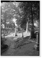 Historic Framed Print, Oak Hill Cemetery, Chapel, 3001 R Street Northwest, Northeast of gatehouse, Washington, District of Columbia, DC - 5,  17-7/8" x 21-7/8"