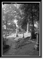 Historic Framed Print, Oak Hill Cemetery, Chapel, 3001 R Street Northwest, Northeast of gatehouse, Washington, District of Columbia, DC - 5,  17-7/8" x 21-7/8"