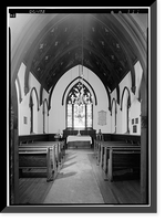 Historic Framed Print, Oak Hill Cemetery, Chapel, 3001 R Street Northwest, Northeast of gatehouse, Washington, District of Columbia, DC - 6,  17-7/8" x 21-7/8"