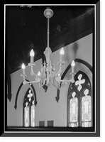 Historic Framed Print, Oak Hill Cemetery, Chapel, 3001 R Street Northwest, Northeast of gatehouse, Washington, District of Columbia, DC - 7,  17-7/8" x 21-7/8"