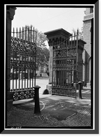 Historic Framed Print, Oak Hill Cemetery, Gatehouse, 3001 R Street Northwest, Washington, District of Columbia, DC - 2,  17-7/8" x 21-7/8"