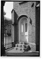 Historic Framed Print, Oak Hill Cemetery, Gatehouse, 3001 R Street Northwest, Washington, District of Columbia, DC - 3,  17-7/8" x 21-7/8"