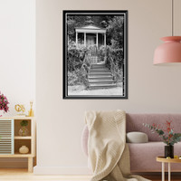 Historic Framed Print, Henry Foxhall House, 3123 Dumbarton Street, Northwest, Washington, District of Columbia, DC - 2,  17-7/8" x 21-7/8"