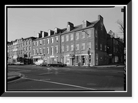 Historic Framed Print, Ross & Getty Building, 3005-3011 M Street Northwest, Washington, District of Columbia, DC - 2,  17-7/8" x 21-7/8"