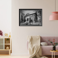 Historic Framed Print, Mackall Square, 1633 Twenty-ninth Street, Northwest, Washington, District of Columbia, DC,  17-7/8" x 21-7/8"