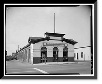 Historic Framed Print, The Georgetown Market, 3276 M Street Northwest, Washington, District of Columbia, DC,  17-7/8" x 21-7/8"