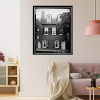 Historic Framed Print, Nicholas Hedges House, 1069 Thomas Jefferson Street Northwest, Washington, District of Columbia, DC - 12,  17-7/8" x 21-7/8"