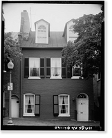 Historic Framed Print, Nicholas Hedges House, 1069 Thomas Jefferson Street Northwest, Washington, District of Columbia, DC - 12,  17-7/8" x 21-7/8"