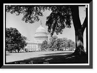U.S. Capitol, Intersection of North, South, & East Capitol Stree, Washington, District of Columbia, DC - 4, Vintage Poster