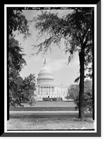 U.S. Capitol, Intersection of North, South, & East Capitol Stree, Washington, District of Columbia, DC - 5, Historic Print