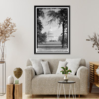 U.S. Capitol, Intersection of North, South, & East Capitol Stree, Washington, District of Columbia, DC - 5, Historic Print