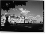 U.S. Capitol, Intersection of North, South, & East Capitol Stree, Washington, District of Columbia, DC - 6, Historic Reproduction