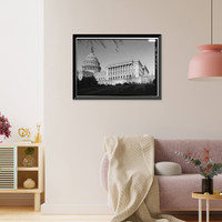 U.S. Capitol, Intersection of North, South, & East Capitol Stree, Washington, District of Columbia, DC - 12, Historic Print