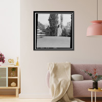 Historic Framed Print, Lock Keeper's House, Seventeenth Street & Constitution Avenue, Northwes, Washington, District of Columbia, DC,  17-7/8" x 21-7/8"