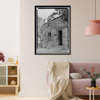Historic Framed Print, Lock Keeper's House, Seventeenth Street & Constitution Avenue, Northwes, Washington, District of Columbia, DC,  17-7/8" x 21-7/8"