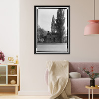 Historic Framed Print, Lock Keeper's House, Seventeenth Street & Constitution Avenue, Northwes, Washington, District of Columbia, DC - 2,  17-7/8" x 21-7/8"
