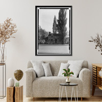 Historic Framed Print, Lock Keeper's House, Seventeenth Street & Constitution Avenue, Northwes, Washington, District of Columbia, DC - 2,  17-7/8" x 21-7/8"