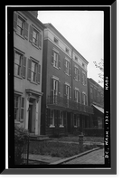 Historic Framed Print, 723-725 Twentieth Street, Northwest (House), Washington, District of Columbia, DC,  17-7/8" x 21-7/8"