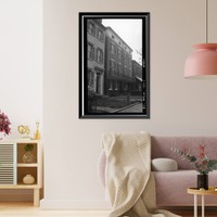 Historic Framed Print, 723-725 Twentieth Street, Northwest (House), Washington, District of Columbia, DC,  17-7/8" x 21-7/8"