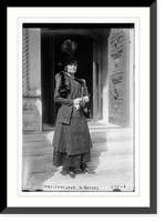 Historic Framed Print, Mrs. Cortland, D. Barnes,  17-7/8" x 21-7/8"