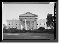 Historic Framed Print, White House, 1600 Pennsylvania Avenue, Northwest, Washington, District of Columbia, DC - 5,  17-7/8" x 21-7/8"