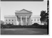 Historic Framed Print, White House, 1600 Pennsylvania Avenue, Northwest, Washington, District of Columbia, DC - 5,  17-7/8" x 21-7/8"