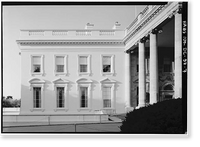 Historic Framed Print, White House, 1600 Pennsylvania Avenue, Northwest, Washington, District of Columbia, DC - 7,  17-7/8" x 21-7/8"