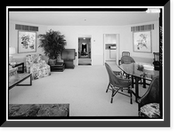 Historic Framed Print, White House, 1600 Pennsylvania Avenue, Northwest, Washington, District of Columbia, DC - 7,  17-7/8" x 21-7/8"