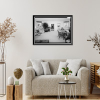 Historic Framed Print, White House, 1600 Pennsylvania Avenue, Northwest, Washington, District of Columbia, DC - 7,  17-7/8" x 21-7/8"