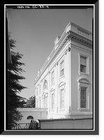 Historic Framed Print, White House, 1600 Pennsylvania Avenue, Northwest, Washington, District of Columbia, DC - 9,  17-7/8" x 21-7/8"
