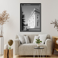 Historic Framed Print, White House, 1600 Pennsylvania Avenue, Northwest, Washington, District of Columbia, DC - 9,  17-7/8" x 21-7/8"
