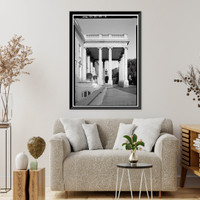 Historic Framed Print, White House, 1600 Pennsylvania Avenue, Northwest, Washington, District of Columbia, DC - 13,  17-7/8" x 21-7/8"