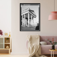 Historic Framed Print, White House, 1600 Pennsylvania Avenue, Northwest, Washington, District of Columbia, DC - 14,  17-7/8" x 21-7/8"