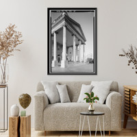 Historic Framed Print, White House, 1600 Pennsylvania Avenue, Northwest, Washington, District of Columbia, DC - 15,  17-7/8" x 21-7/8"