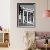 Historic Framed Print, White House, 1600 Pennsylvania Avenue, Northwest, Washington, District of Columbia, DC - 18,  17-7/8" x 21-7/8"