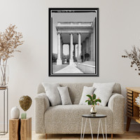 Historic Framed Print, White House, 1600 Pennsylvania Avenue, Northwest, Washington, District of Columbia, DC - 19,  17-7/8" x 21-7/8"