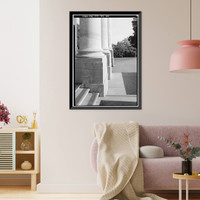 Historic Framed Print, White House, 1600 Pennsylvania Avenue, Northwest, Washington, District of Columbia, DC - 24,  17-7/8" x 21-7/8"