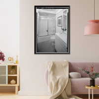 Historic Framed Print, White House, 1600 Pennsylvania Avenue, Northwest, Washington, District of Columbia, DC - 24,  17-7/8" x 21-7/8"