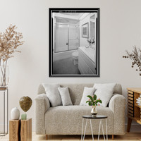 Historic Framed Print, White House, 1600 Pennsylvania Avenue, Northwest, Washington, District of Columbia, DC - 24,  17-7/8" x 21-7/8"