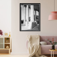 Historic Framed Print, White House, 1600 Pennsylvania Avenue, Northwest, Washington, District of Columbia, DC - 25,  17-7/8" x 21-7/8"