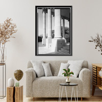Historic Framed Print, White House, 1600 Pennsylvania Avenue, Northwest, Washington, District of Columbia, DC - 25,  17-7/8" x 21-7/8"