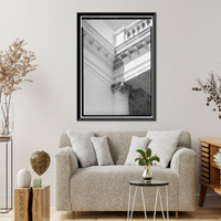Historic Framed Print, White House, 1600 Pennsylvania Avenue, Northwest, Washington, District of Columbia, DC - 50,  17-7/8" x 21-7/8"
