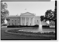 Historic Framed Print, White House, 1600 Pennsylvania Avenue, Northwest, Washington, District of Columbia, DC - 53,  17-7/8" x 21-7/8"
